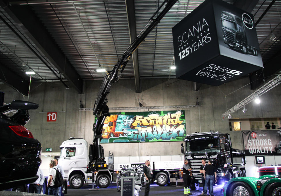Transportmessa Norsk Scania Messe og event produkter til transportmessa.